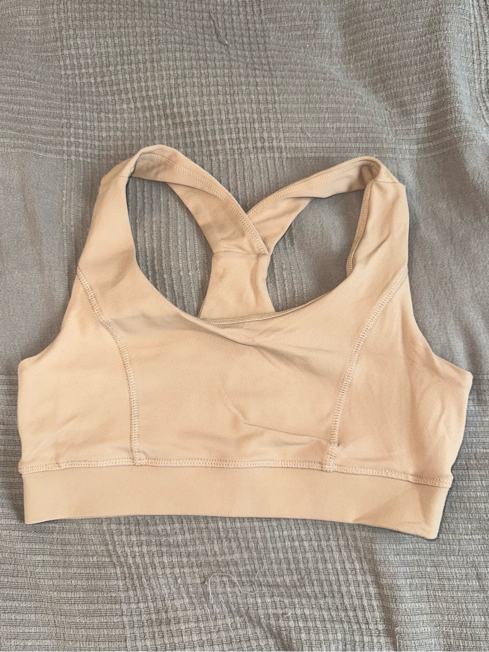 Mono B Beige Nude Racerback Sports Bra